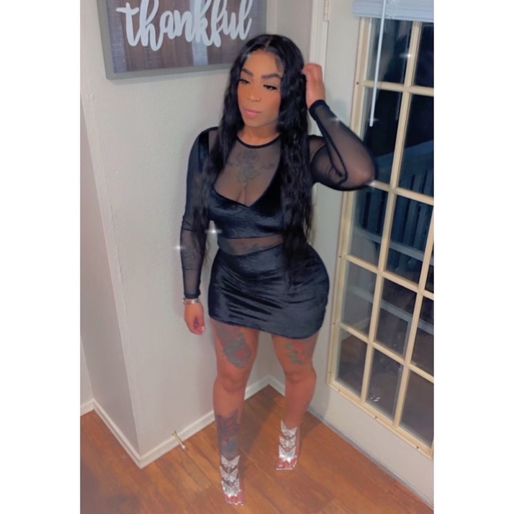 Mini black dress